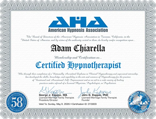 AHACertificate-Adam-Chiarella Transparent Spacer